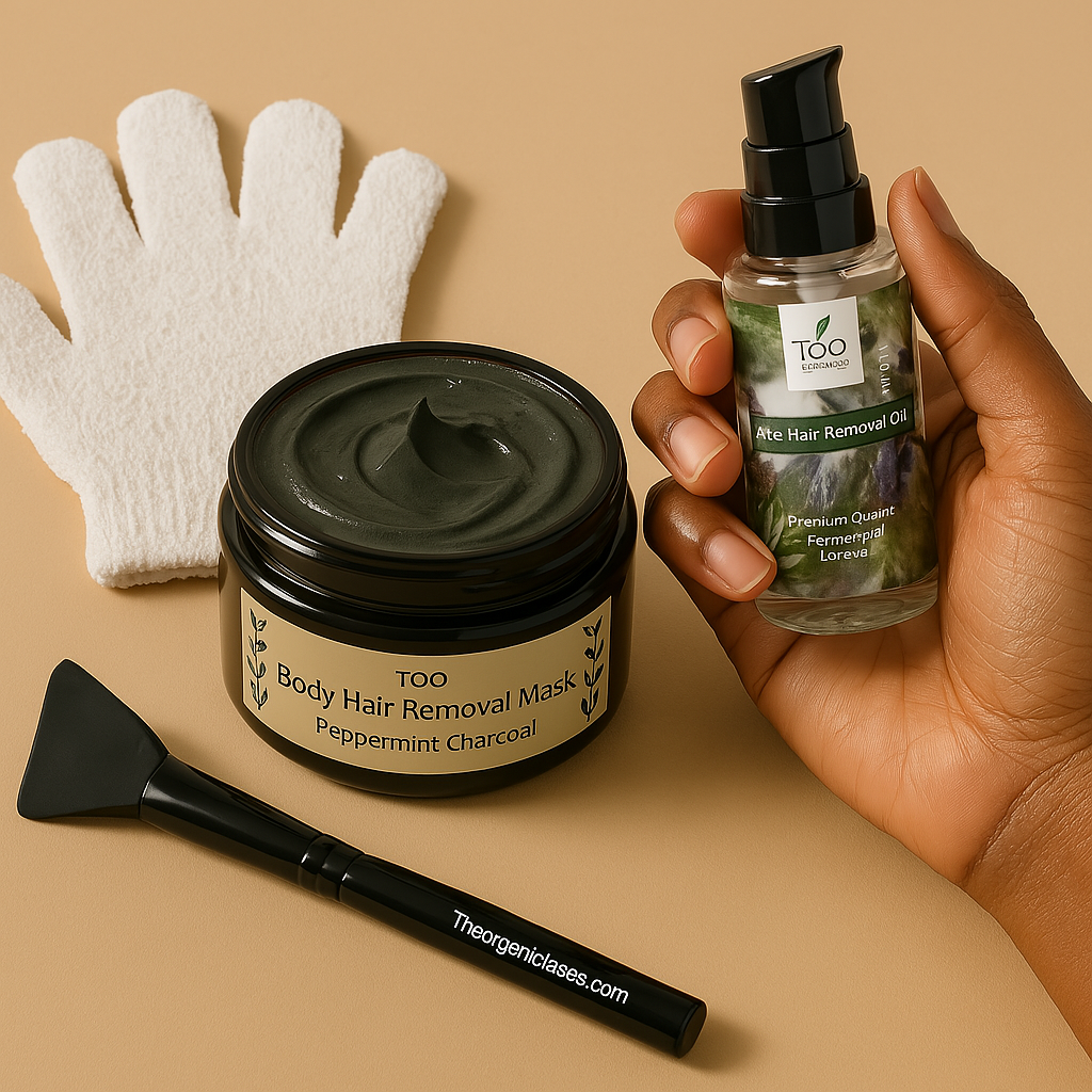 Peppermint and Charcoal Hair Removal Mask Kit